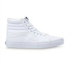all white hi top vans