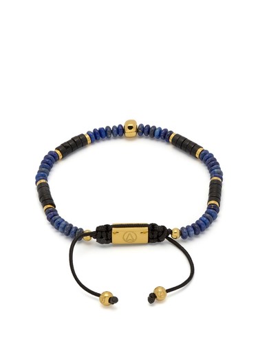 Brazalete de macramé cráneo de ónix negro Northskull y ático dorado STMAYG2221LP - Imagen 4 de 6