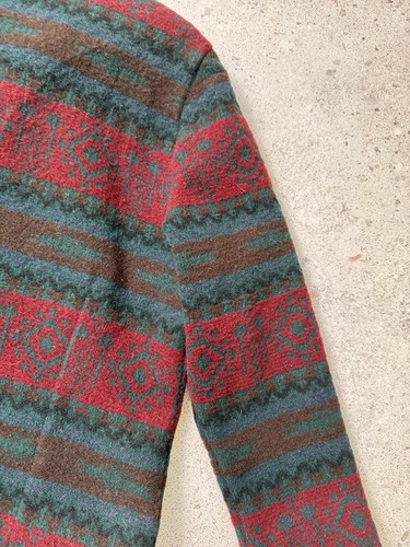 Vtg Woolrich Wool Blend Southwestern Aztec Jacket Coat USA Womens Size L - Picture 19 of 23