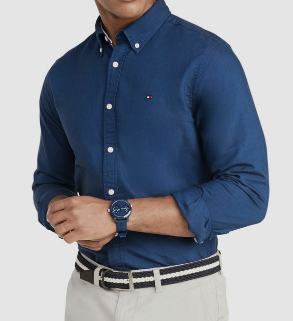 tommy hilfiger long sleeve slim fit
