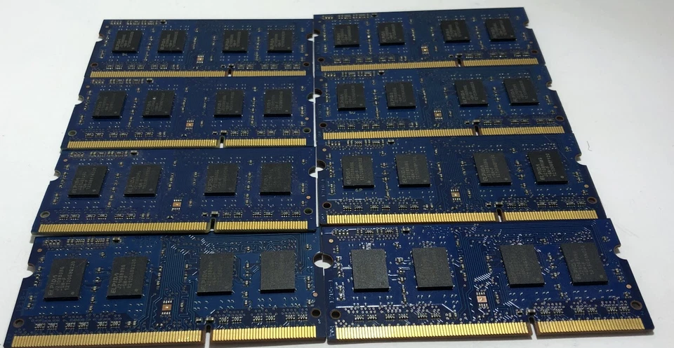 8x Elpida Laptop Ram 2GB PC3 EBJ20UF8BDUO-GN-F - Image 2 of 2