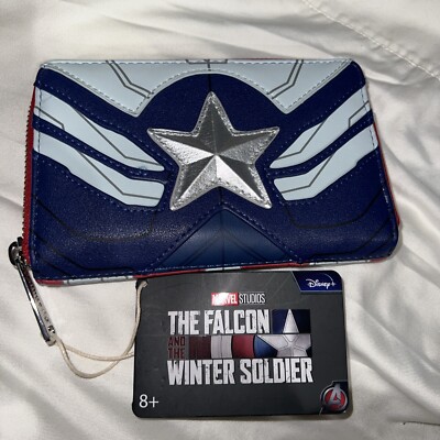 Loungefly Marvel Falcon Captain America Cosplay Zip-Around