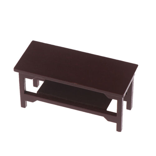 1/12 Dollhouse Miniature Retro Wooden Coffee Table Furniture Toys AccessoriY-IL