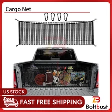 Fitment Size 50” x 18” Cargo Net For Pickup Truck Bed Universal Heavy Duty Net