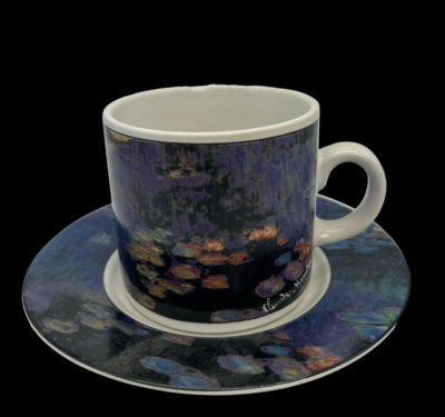 Pair of De Young Van Gogh Demitasse Cups and Saucers