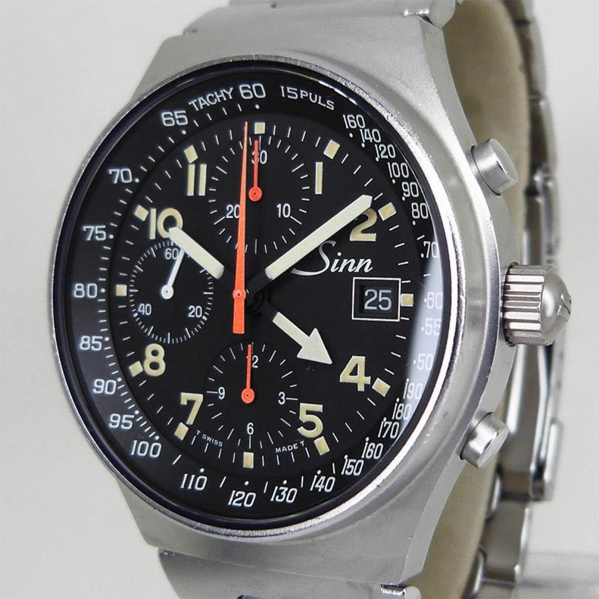 Sinn Watch Chronograph Automatic Date Black dial 41mm  Mens