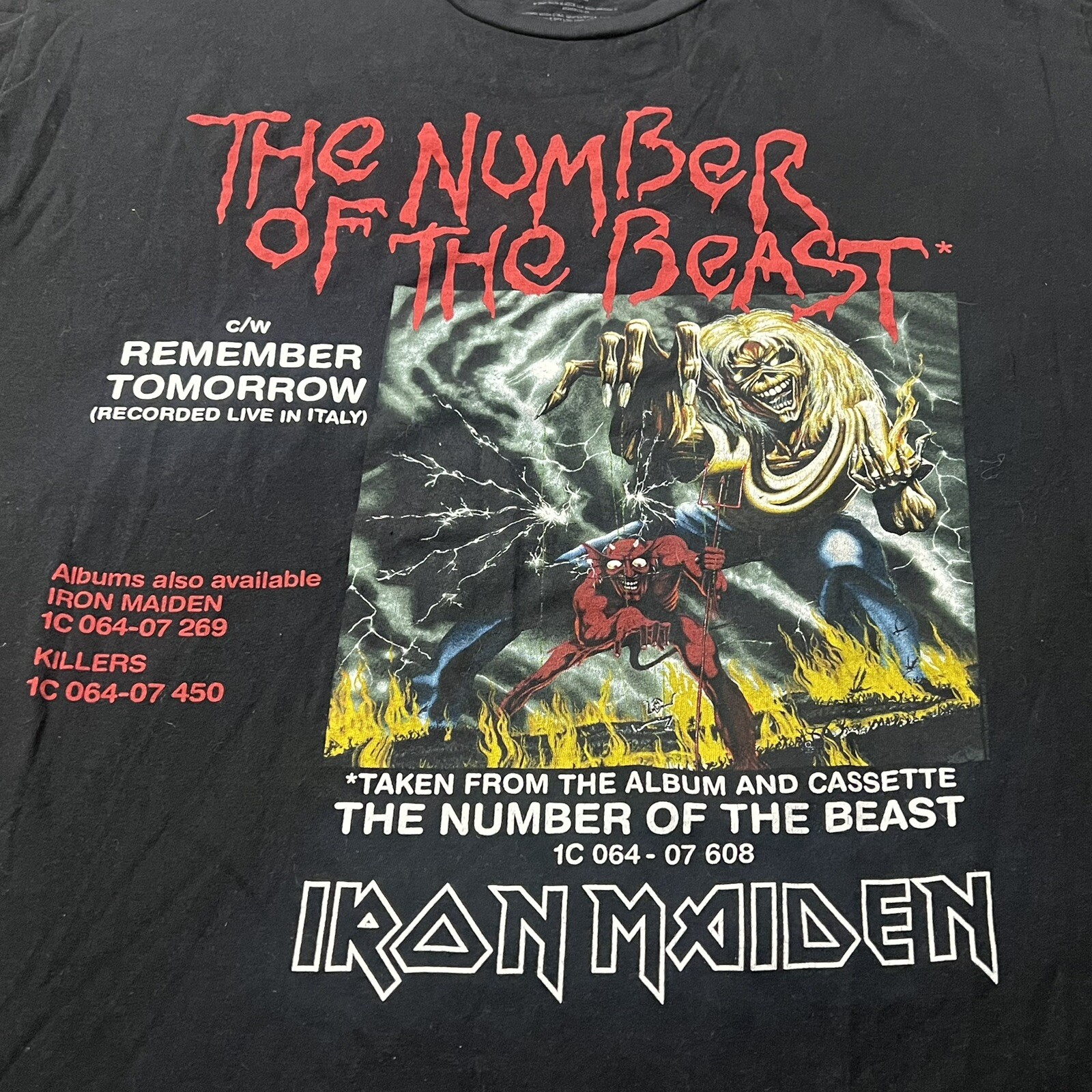 Tee-shirt Métal Pour Hommes Iron Maiden - NOTB Vintage - ROCK OFF - Foto 2