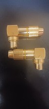 TWO Right Angle 4P Mini Din Male Plug S-Video Plug Best Quality, Brand New.