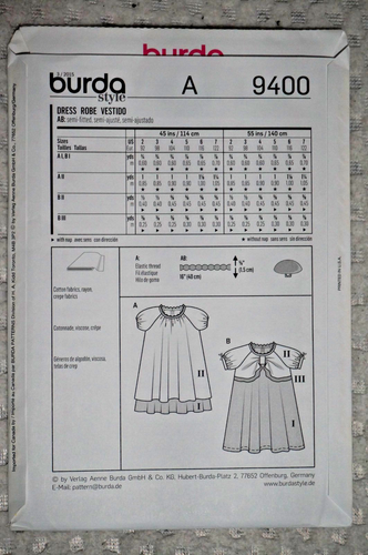BURDA 9400-9482 - Baby & Child Sewing Patterns - PICK-A-STYLE - New & Uncut - Picture 3 of 39