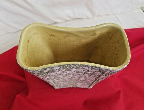 Green Yellow White Speckled USA Planter Pot Bowl - Picture 2 of 5