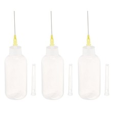 3 Needle Tip Bottle Liquid Flux Dispenser Oil Solvent Applicator Dropper 0.7 Oz
