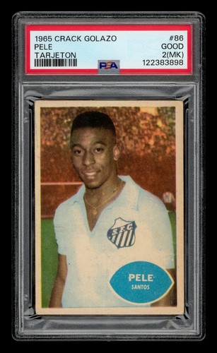 1965 Crack Golazo Tarjeton Set-Break # 86 Pele PSA 2 GOOD (MK)