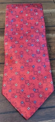Robert Talbott Best of Class Silk Tie Men's Red Geometric