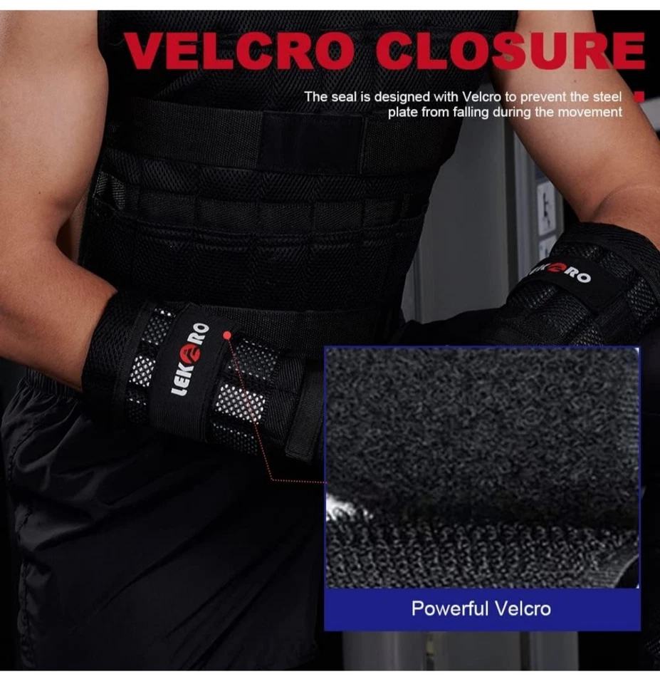 Pesas de brazo de muñeca, pesas de muñeca ajustables pesas de tobillo de muñeca extraíbles 6,6 lb Foto 4 de 4