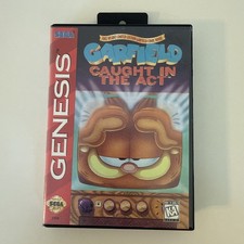 Garfield: Caught in the Act (Sega Genesis, 1995) CIB Tested