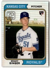 2021 Topps 70 Years of Baseball Chrome Brady Singer Rookie #70YTC-24 Kansas City