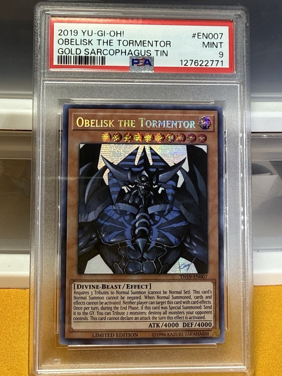 Yu-Gi-Oh TCG God Card Set PSA 9 Slifer, Obelisk, & Ra - Prismatic