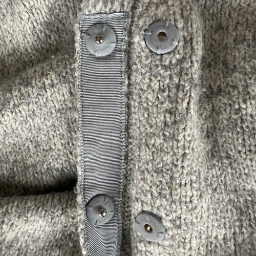 Cabi Colorblock Diagonal Knit Tilt Cardigan Sweater Women Size S Tan Gray # 3886 - Picture 8 of 10