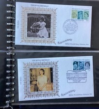 BENHAM 1986 QEII 60th Birthday Covers collection in Album Limited Edition