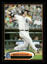 Brennan Boesch Detroit Tigers 2012 Topps Black #166 SN /61
