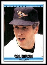 Cal Ripken Jr. 1992 Donruss #BC1 Baltimore Orioles FREE SHIPPING AutographDen