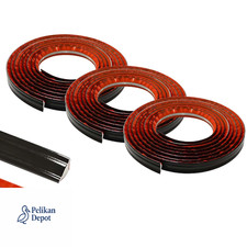 PVC Dichtleiste 19x10mm 15m 3 Rollen Schwarz ...