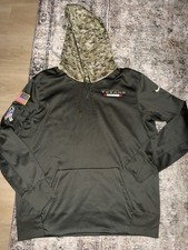 Nike Houston Texans Salute to Service Pullover Camo Hoodie Mens XL