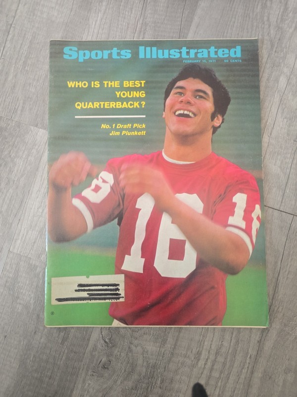 Sports Illustrated February 1971 Illustrated Football Jim Plunkett Cover