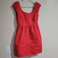 American Eagle Outfitters Womens Size 4 Red Sleeveless Pockets Short Dress