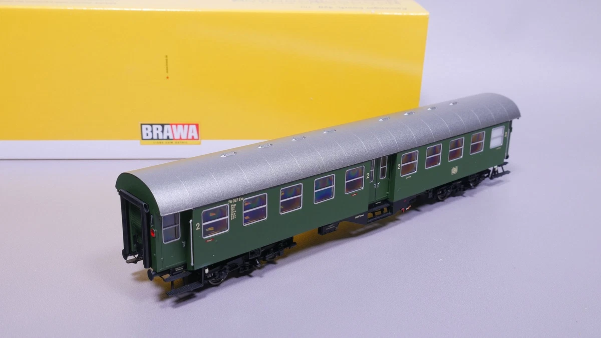 H0 DC Brawa 46060 Umbauwagen 2. Kl. B4yge 76 057 Esn DB OVP #ST_481