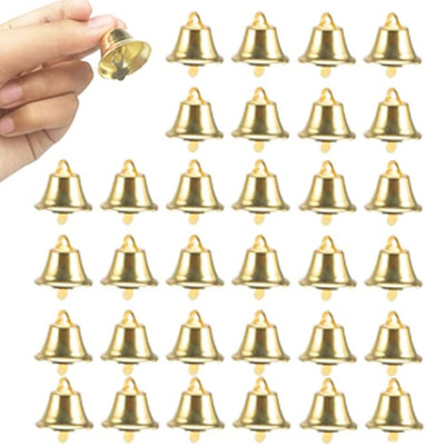 60PCS 26Mm/1Inch Gold Bells Mini Liberty Bells for Crafts Favor Decorating and M