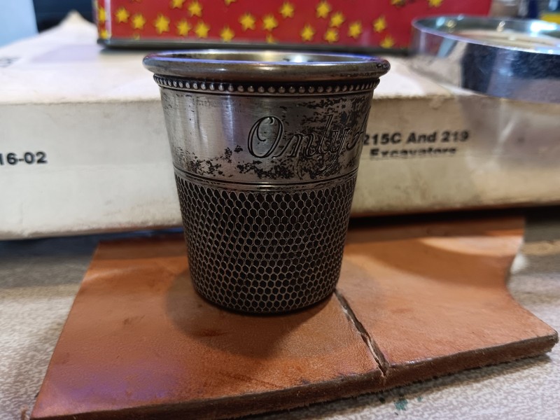 Webster Sterling Silver Shot Glass Only A Thimble Full Style No Monogram