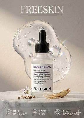Skin Glow Serum For Glass Skin Effect, Deep Hydration & Skin Plumping - 30ml