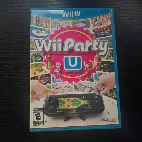 wii party u wii u, complete in box (cib), tested