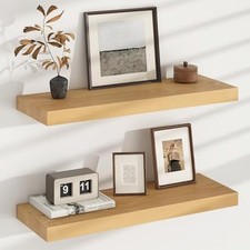 Floating Shelves for Wall, USA-Sourced Brich Wood 24 Inch Wall Shelves Set of