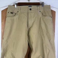 Kuhl Pants Mens 36x34 Khaki Revolvr Chino Cotton Nylon Tech Utility Outdoors
