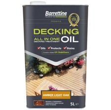 Barrettine All In One Decking Oil - Amber Light Oak - 5L
