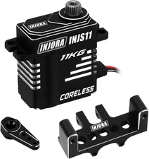 Coreless High Torque Micro Servo with Mount and Servo Horn for SCX24 C10 JLU Bro