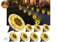 Solar Bodenleuchten Aussen, 8 StüCk Solarlampen FüR AußEn Garten, 8 LED Wa