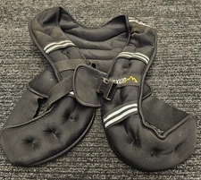 APEXUP 10lbs Weighted Vest Reflective Stripe Black Strength Training Exercise