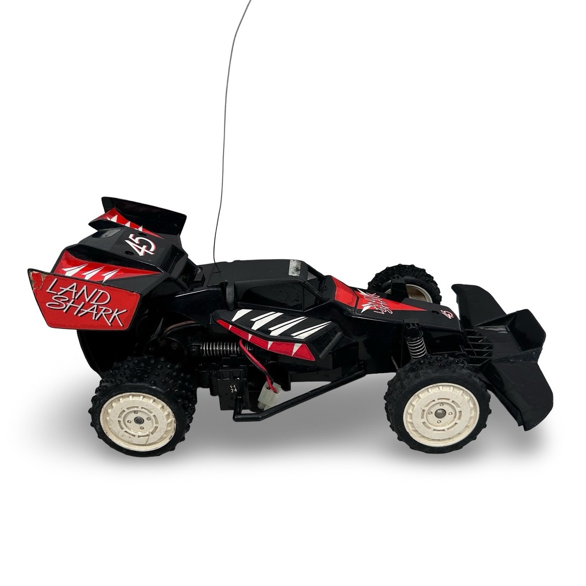 Vintage Nikko Land Shark RC Buggy Black Red 1/14 Scale Parts