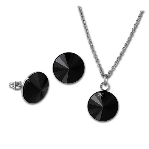 Elegante collana a doppio strato in acciaio inossidabile 201 con farfalla e set di orecchini a bottone per gioielli di moda da donna all'ingrosso
