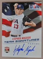 2015 Stephen Nogosek Panini USA Baseball Auto SP #d /399 #SN New York Mets