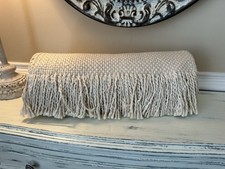 Pottery Barn Handwoven Basketweave Cotton Fri...