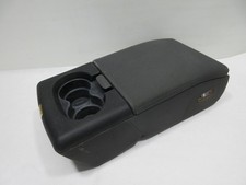 Black 04-08 Ford F-150 Jump Seat Center Console Armrest W 2 Cup Holder Cloth
