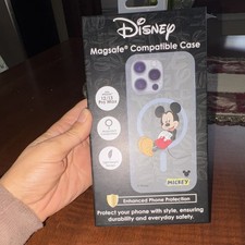 Disney Mickey Mouse Case for iPhone 12/13 Pro Max, Clear, Lightweight, Magnetic