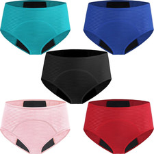 Womens Cotton Mesh Period Panties Menstrual Leak Proof Underwear Incontinence Pr