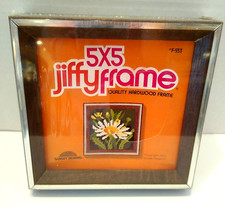Vintage Sunset Designs Silver Edge 5x5 Jiffy Needlepoint Frame New Sealed NOS