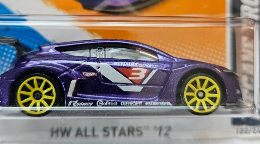 2012 Hot Wheels 122/247 Megane Trophy 2/10 HW ALL STARS (PURPLE)