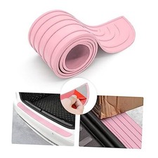 Car Rear Bumper Protector Guard, Anti-Scratch Abrasion Rubber 40.9"x3.5" Pink